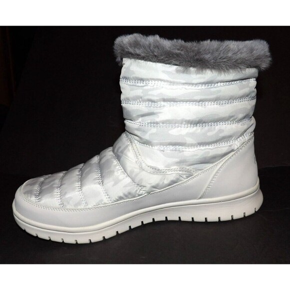 Ryka Women's Suzy Winter Booties White Camo 8W New White Gray Camouflage In Box - Picture 8 of 16
